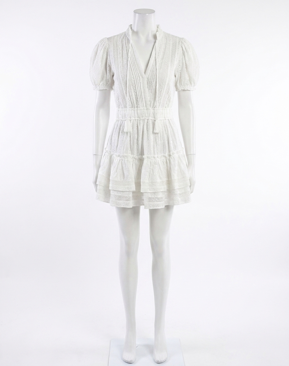 NEW MABLE santa rosa mini dress in white